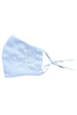 Rain Kids Big Girls White Pearl Beaded Flower Accent Satin Mask - SophiasStyle.com